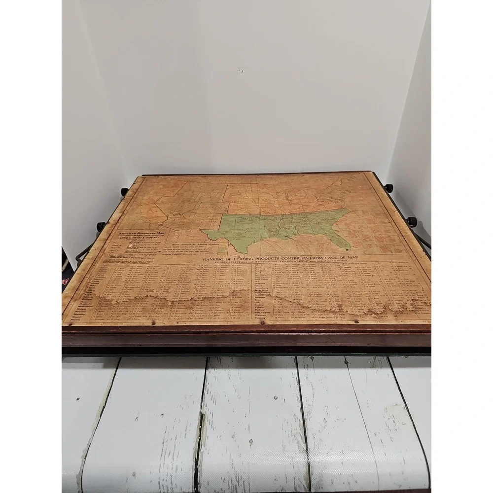 Antique 1923 Chautauqua Industrial Art School Desk Lewis E. Myers & Co Education - Picture 11 of 16